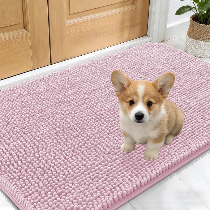 OLANLY Dog Door Mat for Muddy Paws 24x16, Absorbs Moisture and Dirt, Absorbent by OLANLY