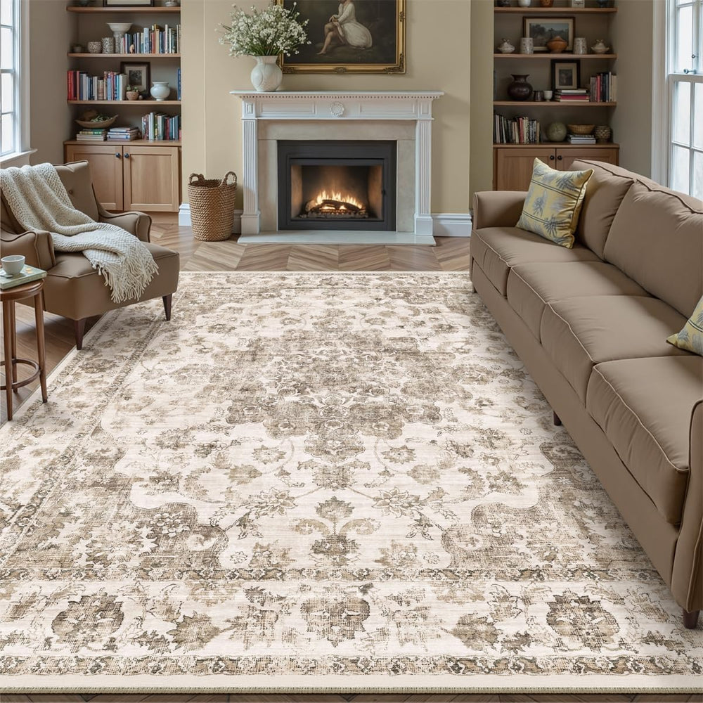 9x12 Brown Neutral Area Rug