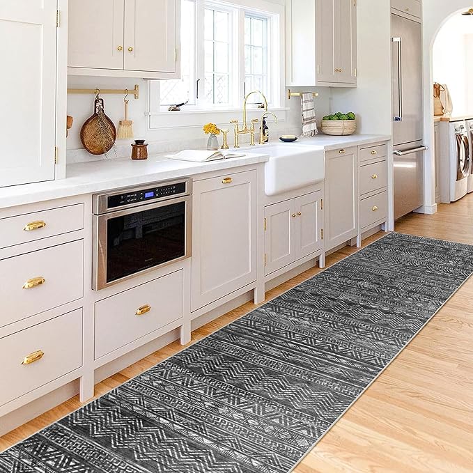 Moroccan Washable Hallway Runner Rug - Image 3