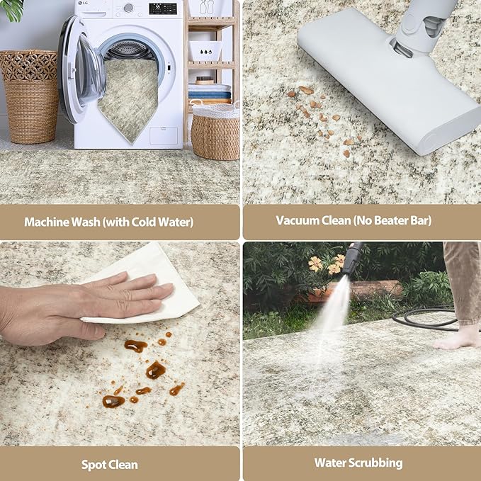 Runner Rug for Hallways Kitchen 2'6"x8' Washable Non Slip: Carpet Non Skid 8ft - Image 5