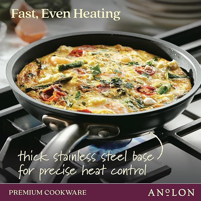 Anolon Accolade Forged Hard Anodized Nonstick Frying Pan/Skillet, 8 Inch - Image 4