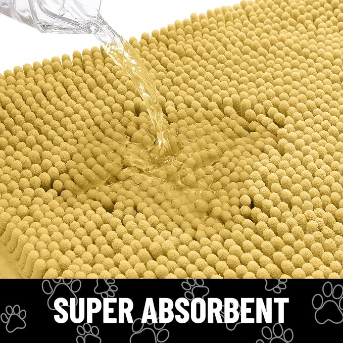 Smiry Dog Door Mat for Muddy Paws, Absorbent Dirt Trapper Non Slip Quick Dry - Image 5