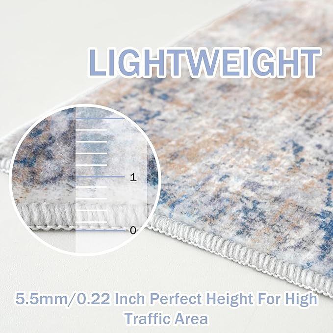 IOHOUZE Abstract Area Rugs 5x7 Ft Washable Rugs - Image 5