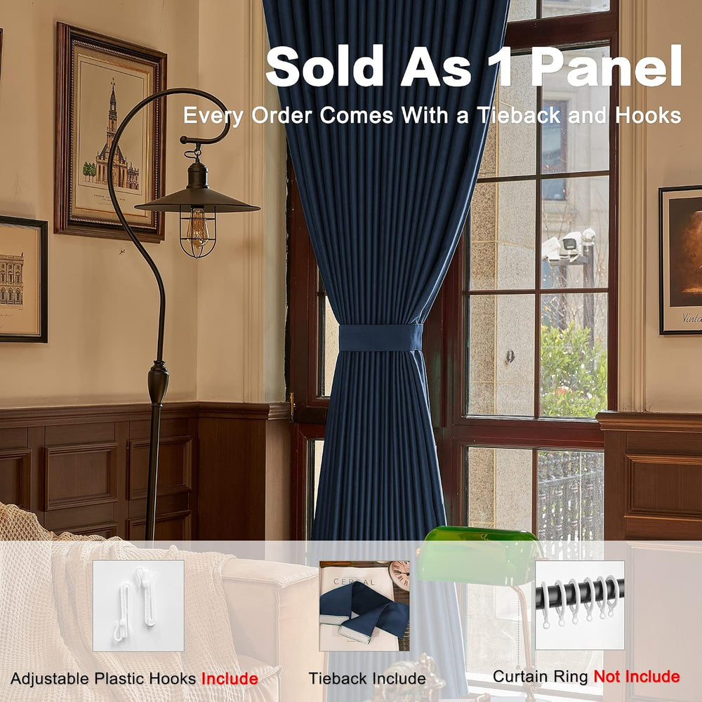 Pinch Pleated Curtains 72 Inches Wide by 84 Inches Long for Bedroom - Room Da...