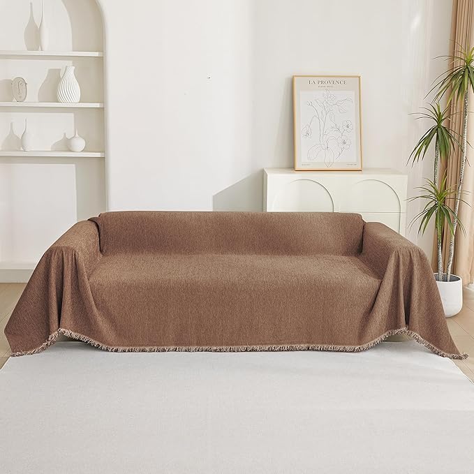 MYSKY HOME Couch Covers for 2 Cushion Couch Sectional Sofa, L Shape Sofa - Image 7