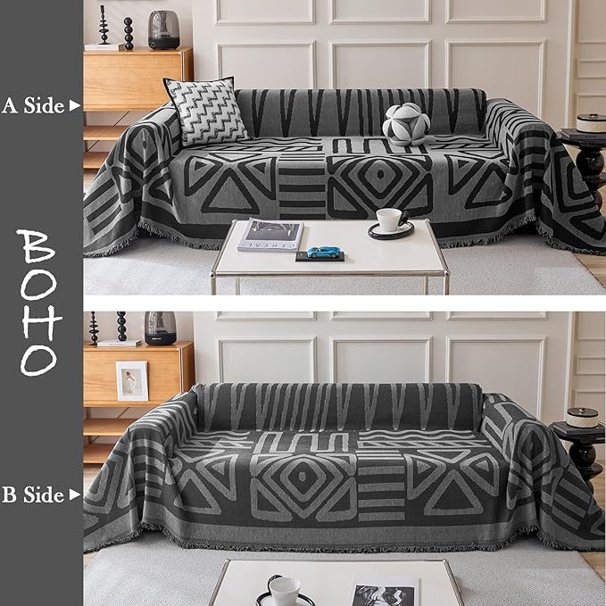 HANDONTIME Boho Geometric Couch Covers - Image 2