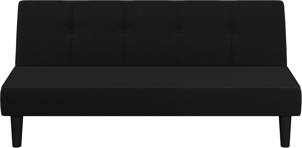 Serta Futon Twin Sofa Bed, Smaller, Black