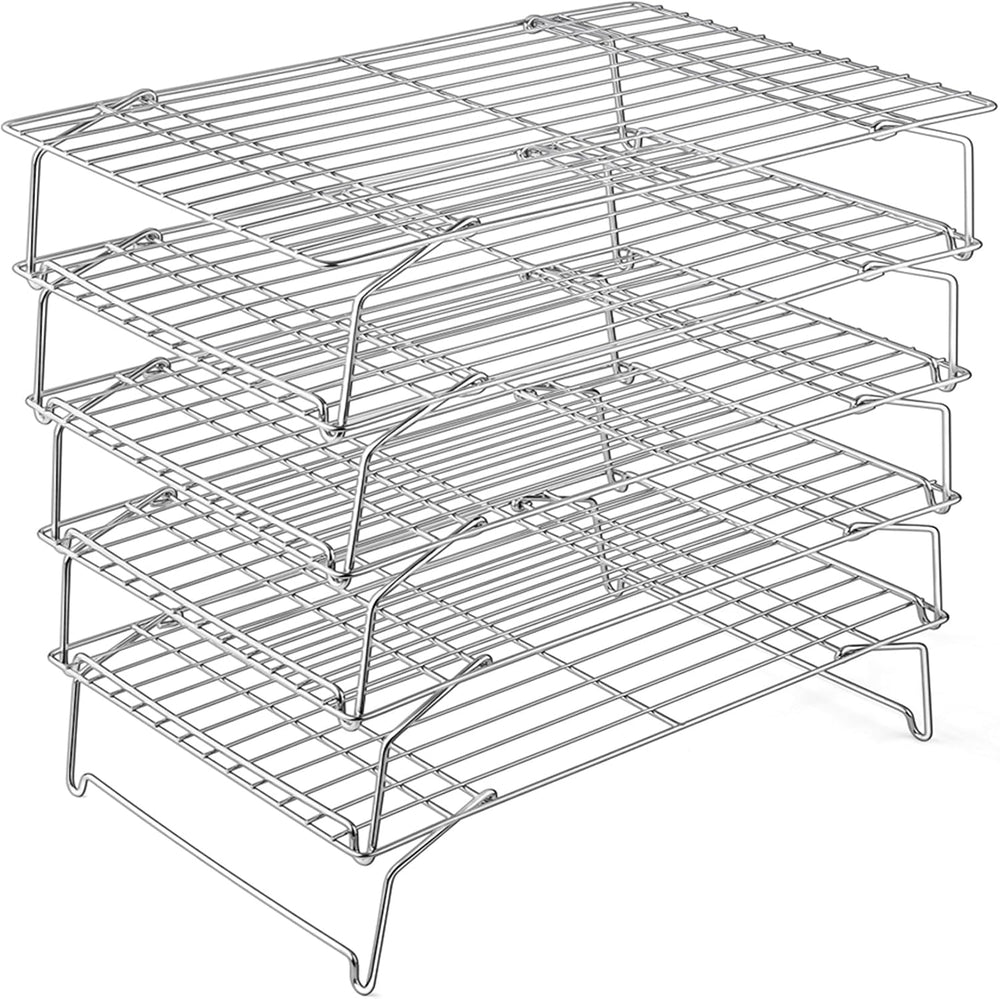P&P CHEF Cooling Rack, 5-Tier Stainless Steel Stackable Baking Cooking Racks