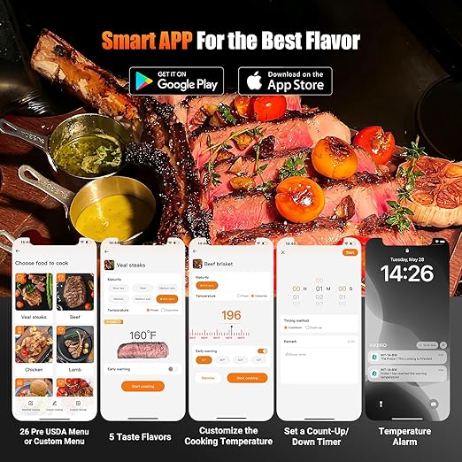 4-Probe WiFi Wireless Meat Thermometer - Image 5