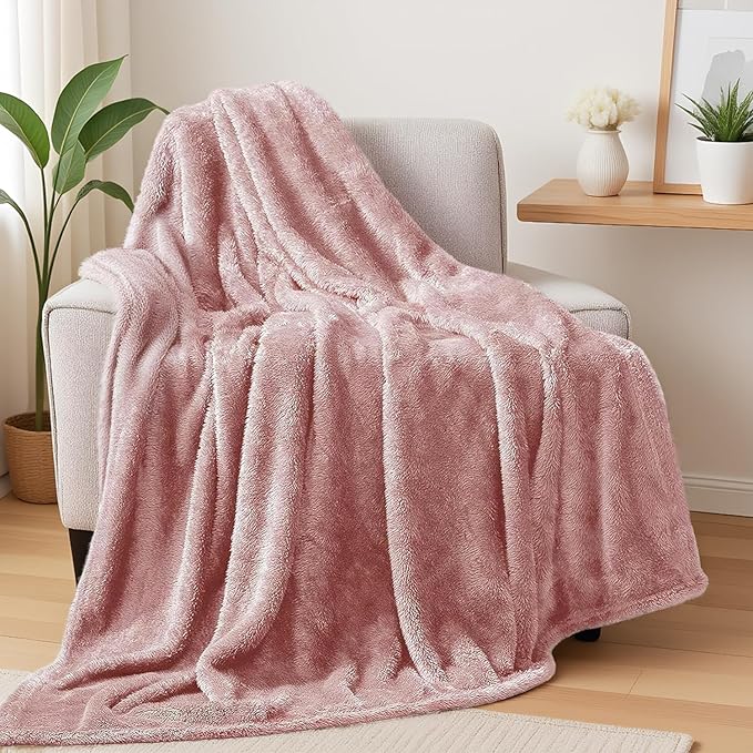 Exclusivo Mezcla Plush Fuzzy Fleece Throw Blanket Extra Large, Super Soft by ExclusivoMezcla