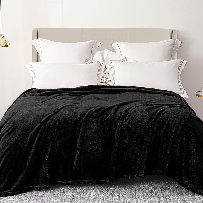 Exclusivo Mezcla Plush Fuzzy Fleece Bed Blanket Queen Size, Super Soft by ExclusivoMezcla