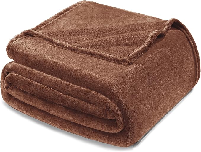 Exclusivo Mezcla Fleece Brown Throw Blanket - Image 8