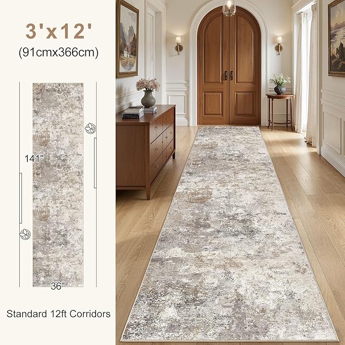 UERMEI 3X12 Washable Runner Rug - Image 4