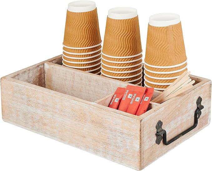 Coffee Station Organizer, Bar Farmhouse Cup Coffee Pod Holder - Image 3