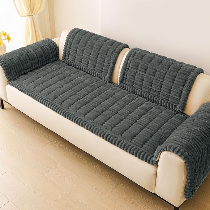 hyha Couch Covers for Dogs Washable, Non Slip Plush Dog Sofa Protectors - Image 9
