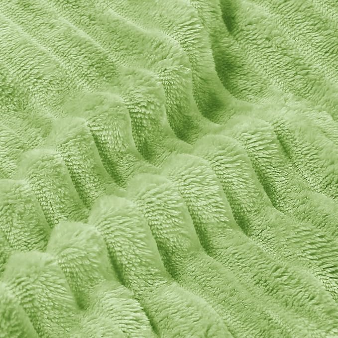 BEDELITE Fleece Blanket King Size – 3D Ribbed Jacquard Soft and Warm Decorative - Image 4