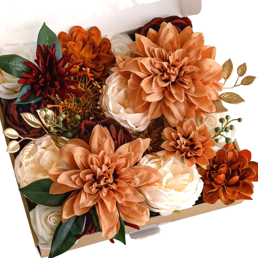 Lookein Artificial Flowers for DIY Wedding Decoration Bridal Bouquet Table Ce...