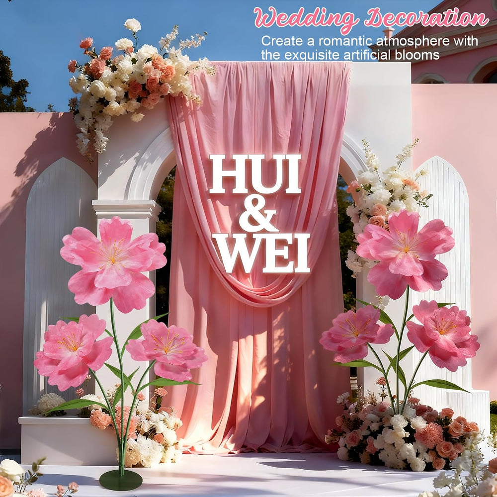 Giant Artificial Paper Flowers for Decoration, Big Fake Flowers
