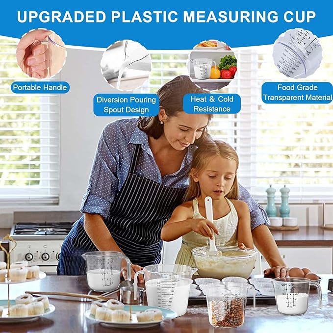 Measuring Cups and Spoons Set 22 Piece, 11 Stainless Steel Nesting Measuring - Image 5