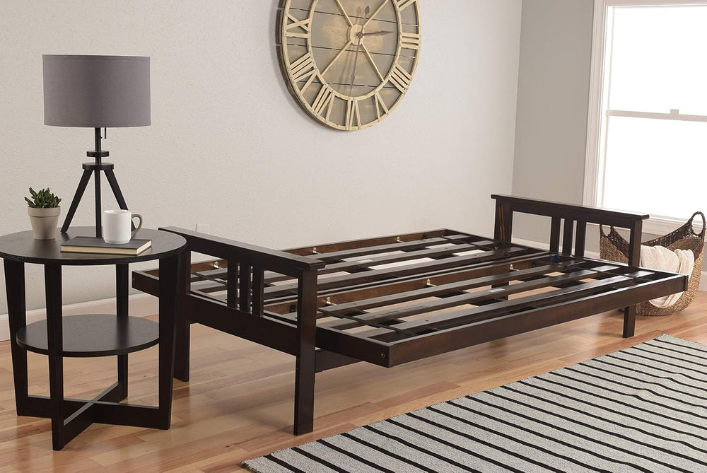 Kodiak Furniture Monterey Futon Set, No Drawers, with Espresso Base and Suede...