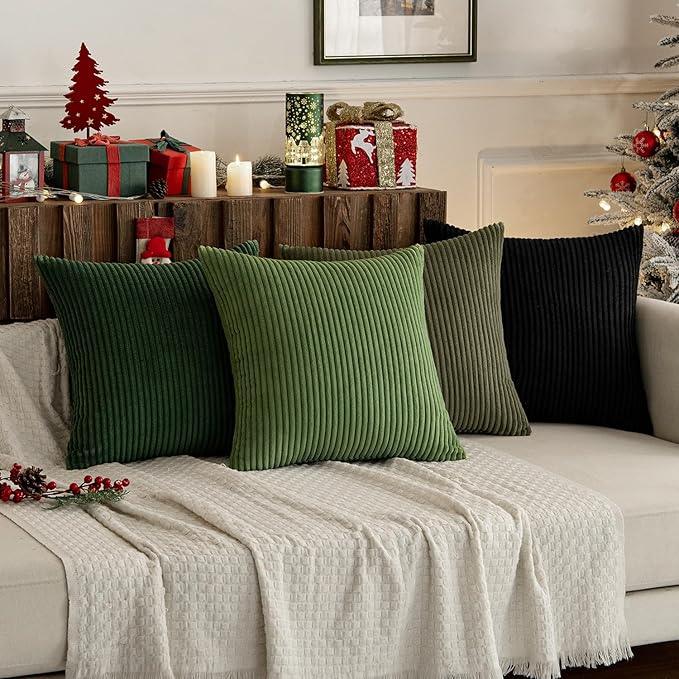 MIULEE Boho Farmhouse Throw Pillow Covers 18x18 Inch Set of 4 Mordern Neutral - Image 9