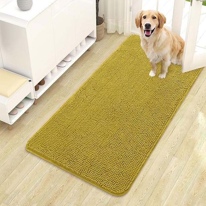OLANLY Dog Door Mat for Muddy Paws 44x24, Absorbs Moisture and Dirt, Absorbent by OLANLY