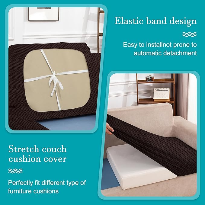 14Pcs Stretch Patio Cushion Covers, Outdoor Couch Covers Replacement, Outdoor - Image 5