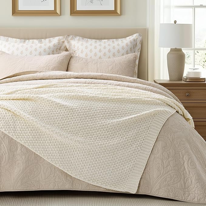 EVERGRACEHOME Chunky Chenille Knit Throw Blanket - Image 2