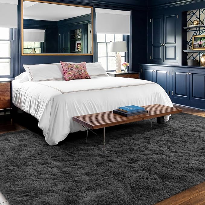 9x12 Ft Extra Large Shag Rugs for Living Room, Ultra Soft Fluffy Furry Area - Image 3