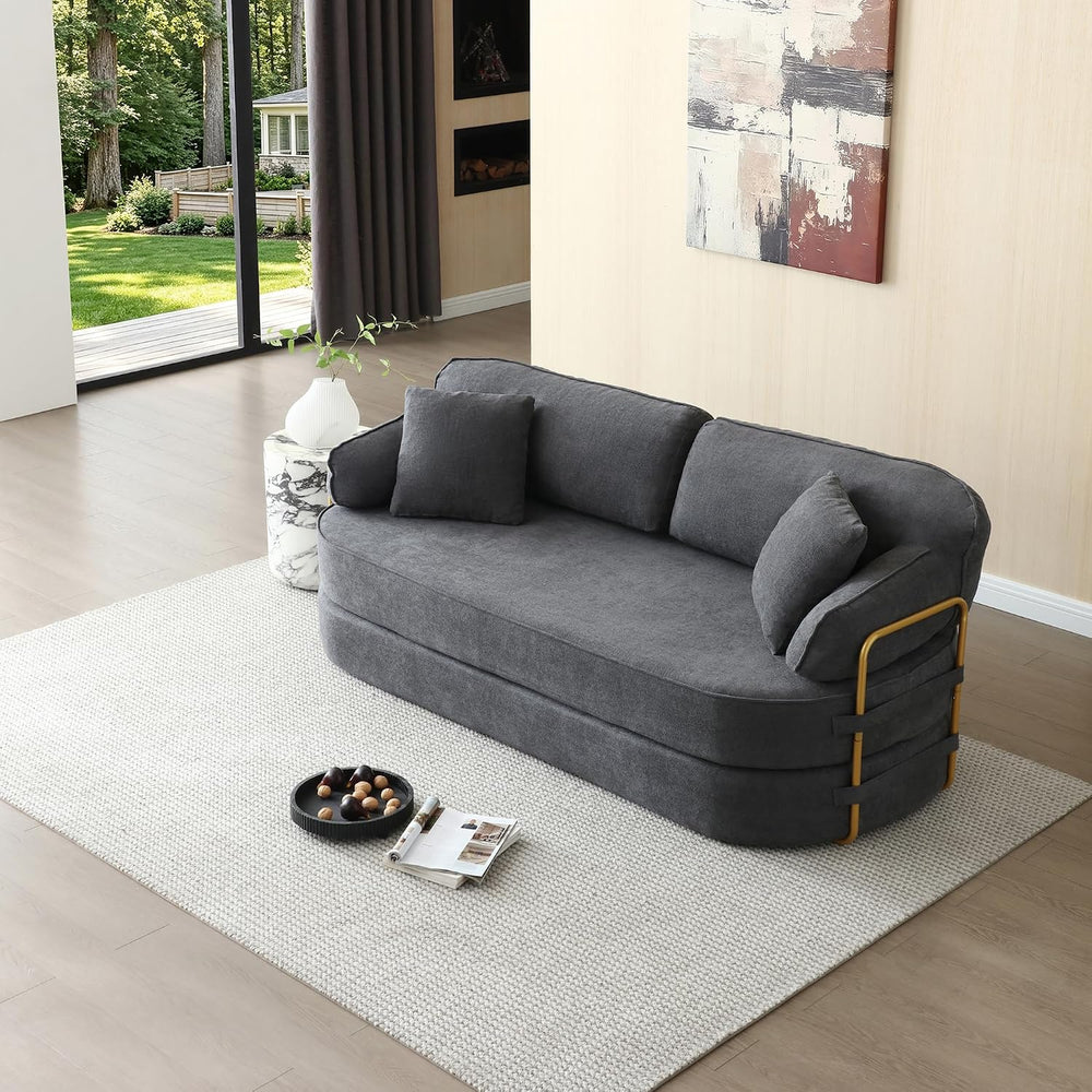 HANXIN 78.3'' Futon Sleeper Sofa Bed, Boneless Couch for Living Room,...