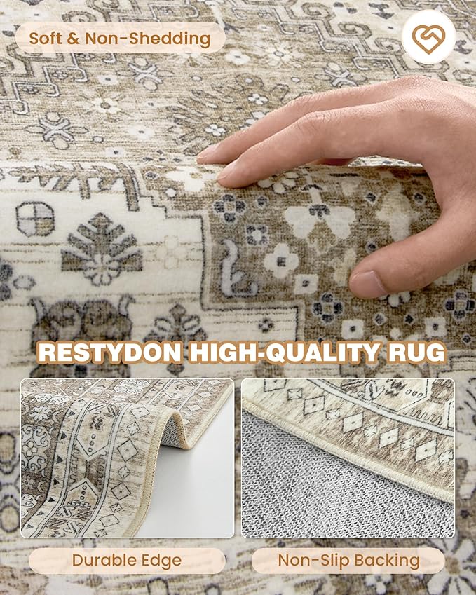 Hallway Runner Rug 2x12, Extra Long Washable Runner Rugs - Image 7