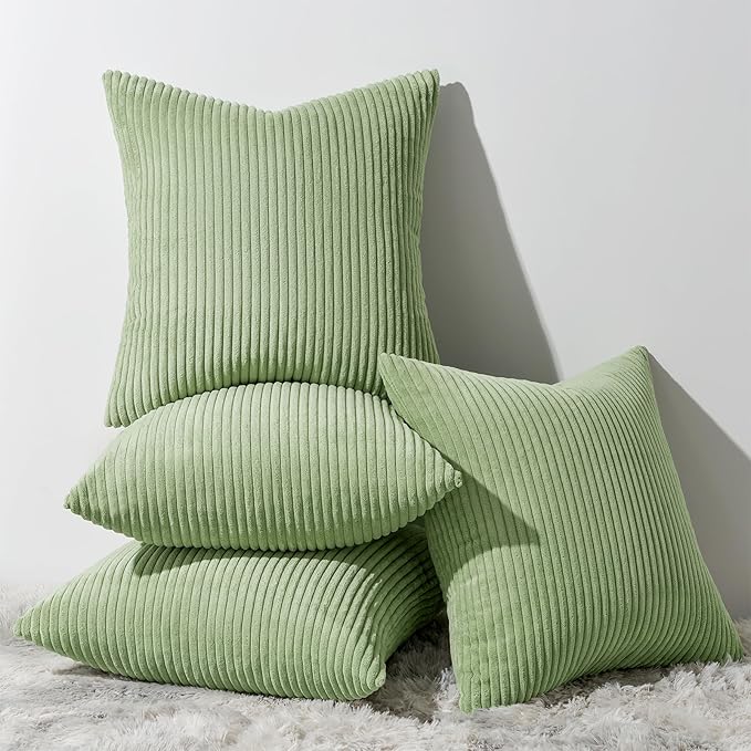Topfinel 20x20 inch Decorative Sage Green Throw Pillow Covers, Cushion Cases by Topfinel