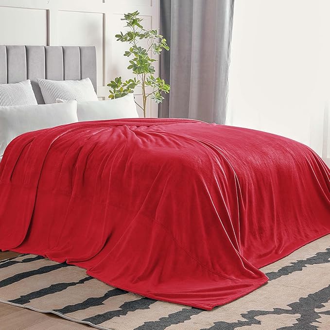 BEDELITE Big Fleece Blanket 120" x 120", Super Soft Fluffy Fuzzy Oversized King - Image 7