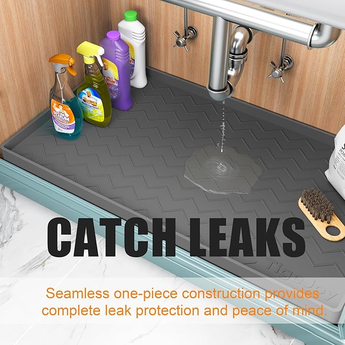 TigeJoy 40" x 22" Under Sink Mats - Image 5