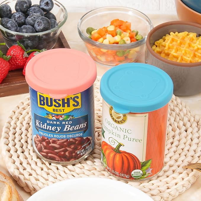 4PCs 3-inch/7.5cm Silicone Can Lids - Image 8