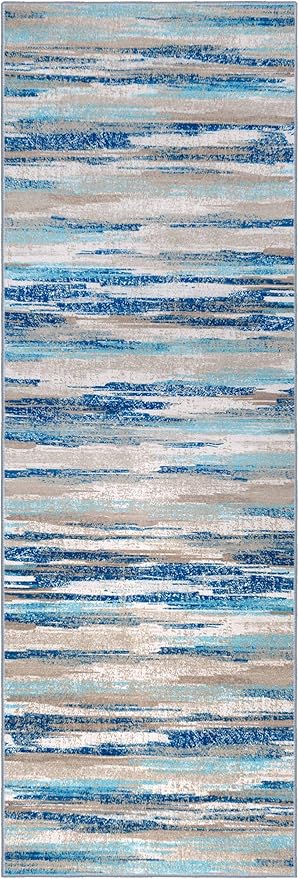 Lansny Modern Abstract Runner Rug 2.6x8 - Image 9