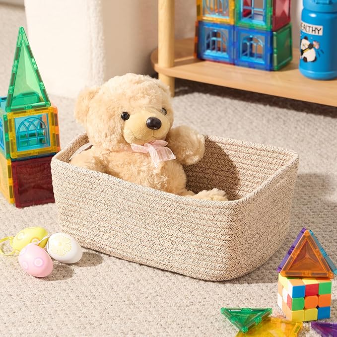MiniArk Small Storage Baskets for Organizing | Closet Organizer Bins | Shelf - Image 4