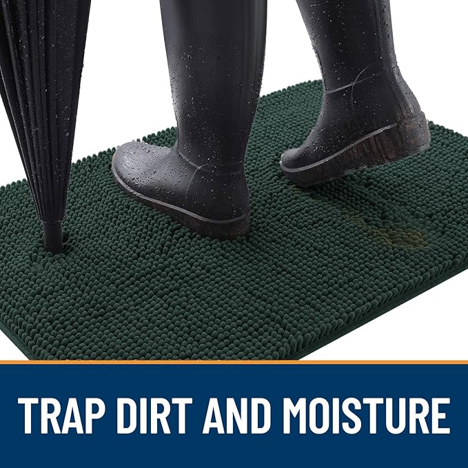 OLANLY Dog Door Mat for Muddy Paws 40x32, Absorbs Moisture and Dirt, Absorbent - Image 2