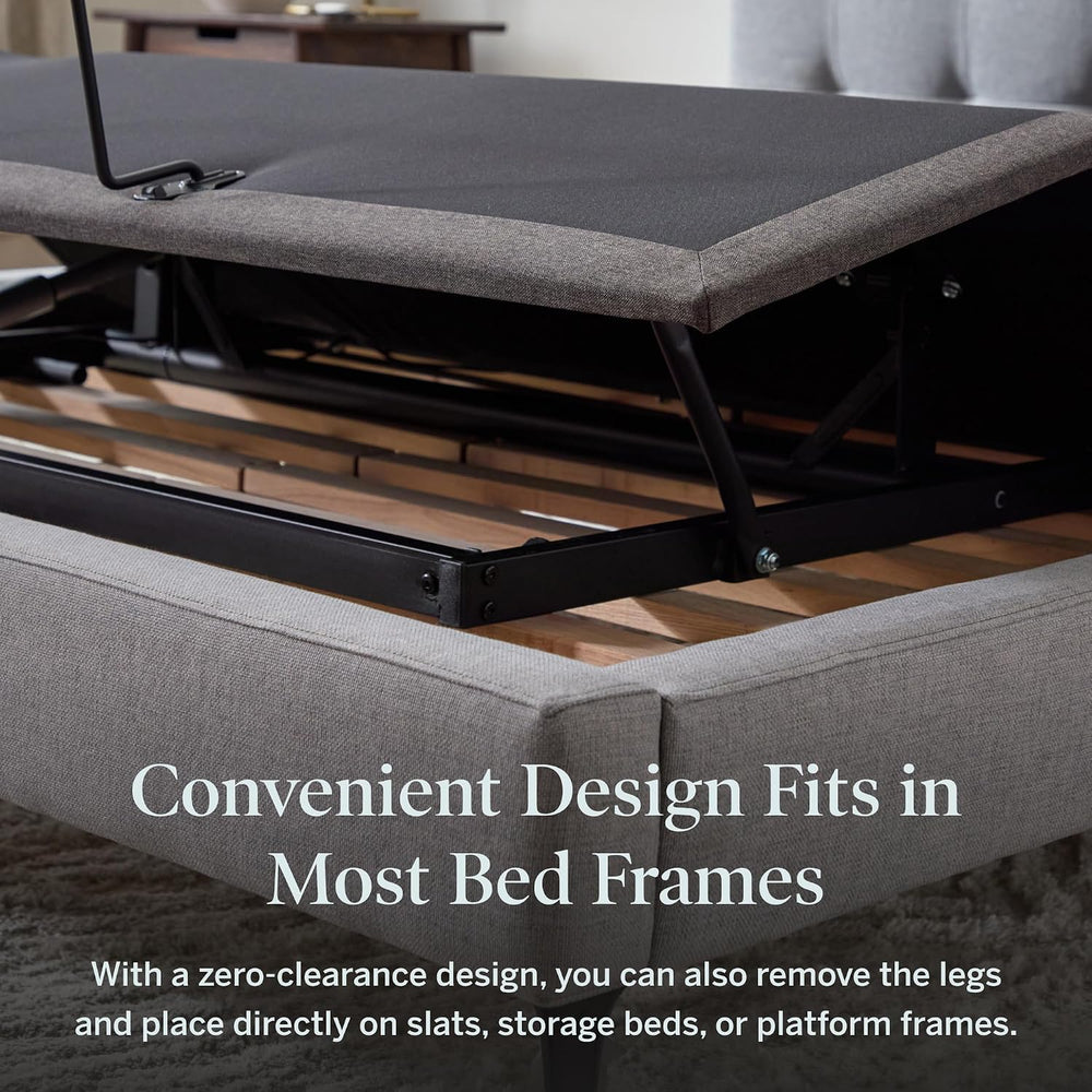 LUCID L150 Adjustable Bed Frame with Wireless Remote, Twin XL Size