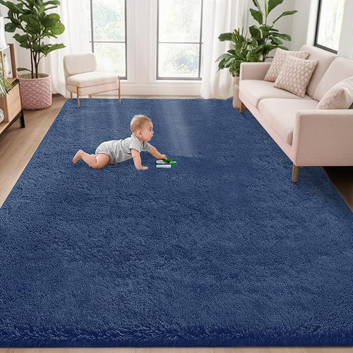 5x7 Area Rug for Living Room: Fluffy Shag Soft Washable Rugs Fuzzy Plush Indoor by VECARF