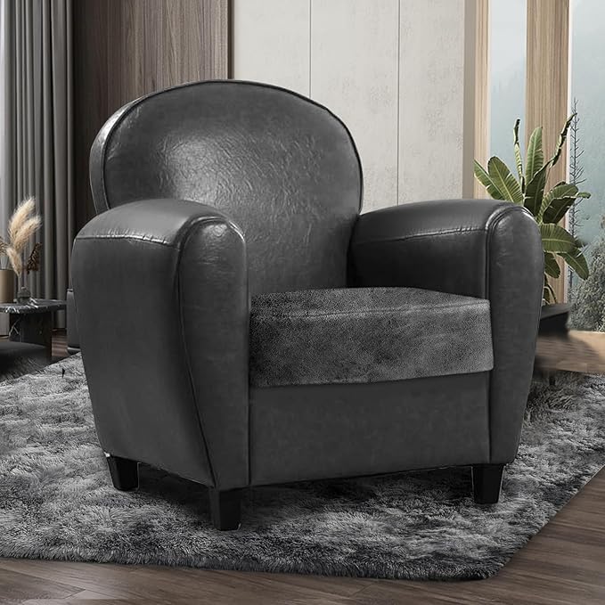 Leather Look Couch Cushion Covers Sofa Seat Slipcovers Sets Couches Furniture - Image 2