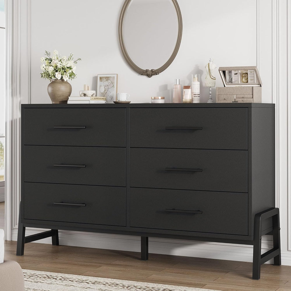 Garvee 6 Dresser for Bedroom, 52 in Wide Drawer with Large Storage Space, Fre...