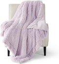 Bedsure GentleSoft Fluffy Lavender Purple Throw Blanket, Soft Cozy Fuzzy Plush by BEDSURE