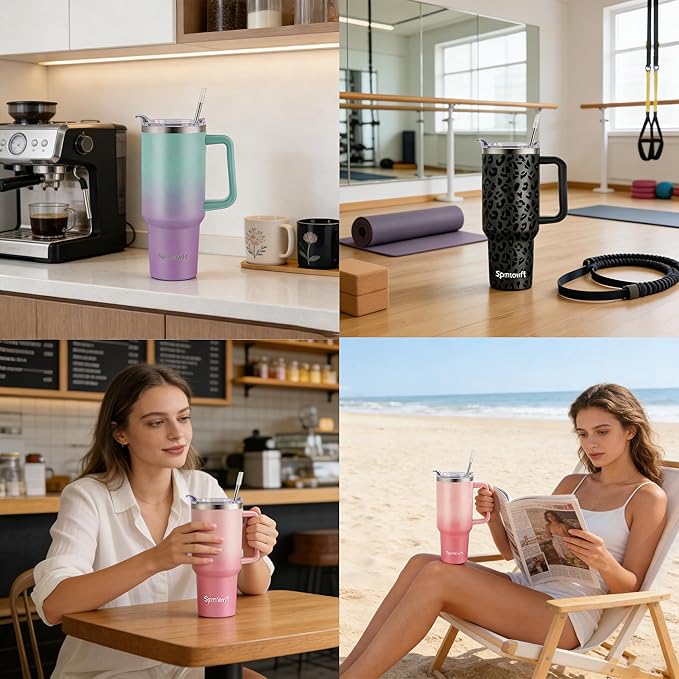 40oz Stainless Steel Double Vacuum Tumbler - Image 5