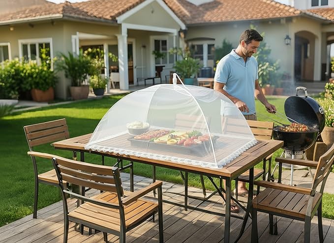Extra Large Mesh Food Covers for Outside Collapsible and Reusable Food Tents - Image 3