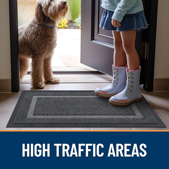 OLANLY Front Door Mat Indoor Outdoor Entrance, Waterproof All-Season, - Image 7