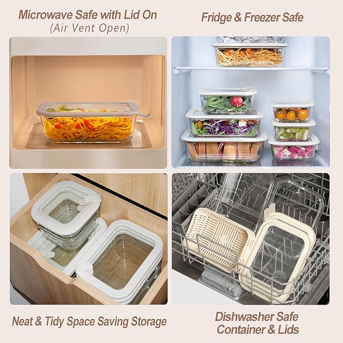 Urban Green Glass Food Storage Containers