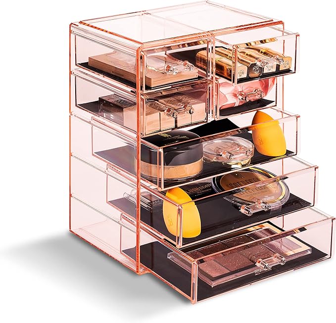 Sorbus Acrylic Makeup Organizer Set, 7-Drawer Vanity & Countertop Cosmetic - Image 8
