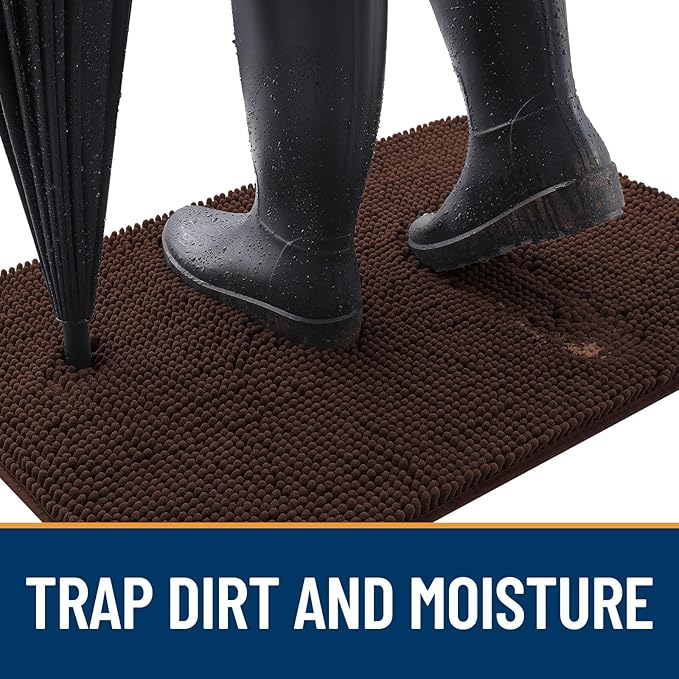 OLANLY Dog Door Mat for Muddy Paws 40x32, Absorbs Moisture and Dirt, Absorbent - Image 2