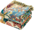 MSGKV Boho Throw Blanket for Bed Couch Twin Size Cotton Vine Blanket 60"x80" by MSGKVHomeTextiles